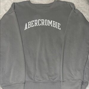 Abercrombie & Fitch Gray Logo Sweatshirt